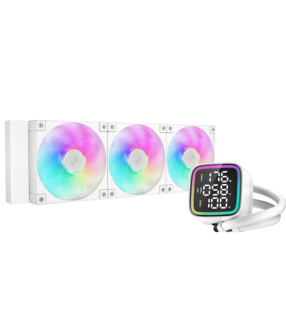 DeepCool LD360 WH 360mm Liquid Cooler with Triple Status Display - White