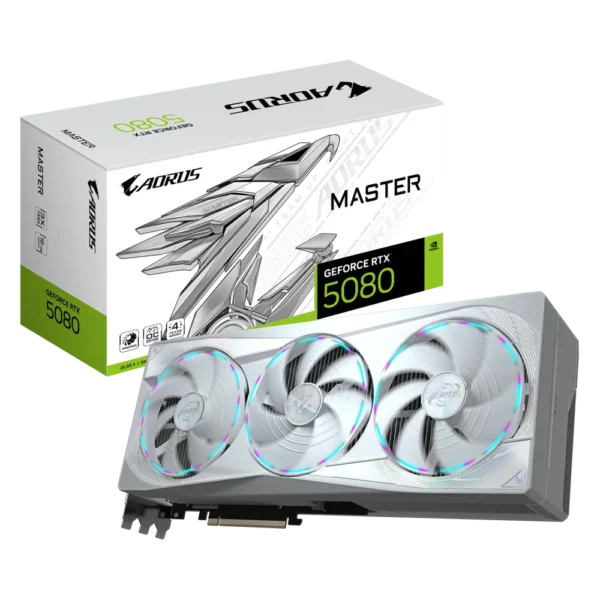 GIGABYTE AORUS GEFORCE RTX™ 5080 MASTER ICE 16GB GDDR7 GRAPHIC CARD