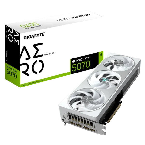 GIGABYTE GEFORCE RTX™ 5070 AERO OC 12GB GDDR7X GRAPHIC CARD