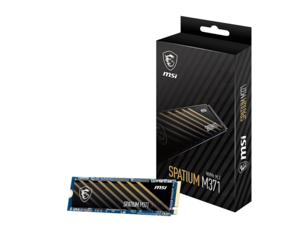 MSI SPATIUM M371 500GB NVMe M.2 Solid State Drive