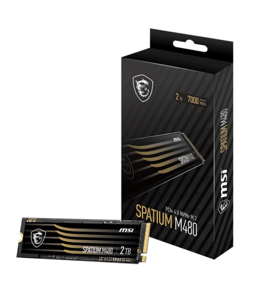 MSI SPATIUM M480 PRO 2TB PCIe 4.0 M.2 Solid State Drive
