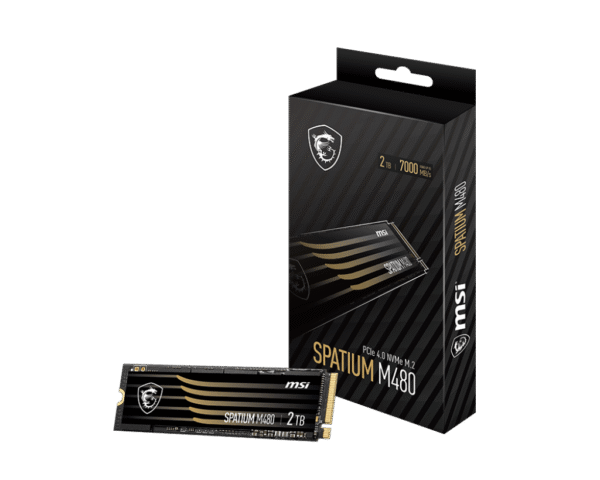 MSI SPATIUM M480 PRO 2TB PCIe 4.0 M.2 Solid State Drive