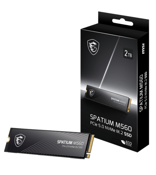 MSI SPATIUM M560 2TB PCIe 5.0 M.2 Solid State Drive