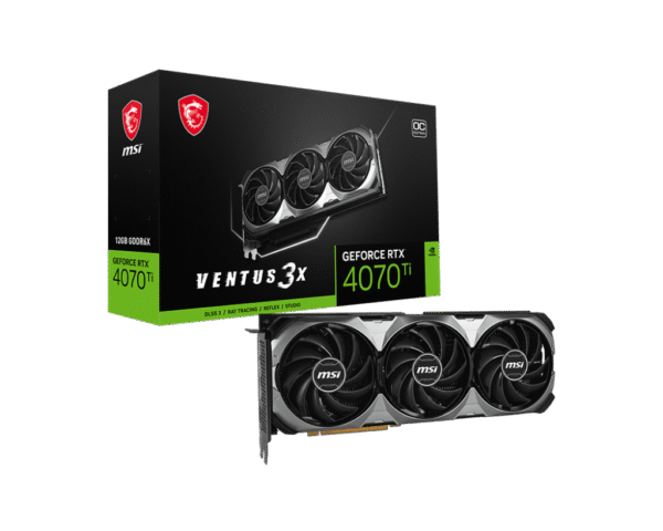 MSI Geforce RTX 4070 Ti Ventus OC 3X E1 12GB GDDR6X Graphic Card