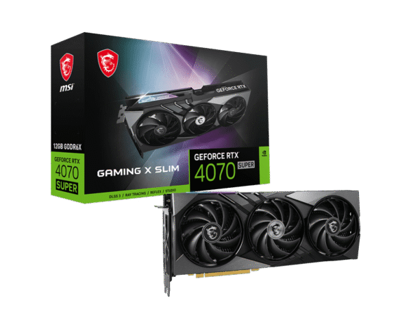 MSI Geforce RTX 4070 Super Gaming X 12GB GDDR6X SLIM Graphics Card