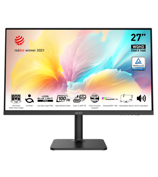 MSI MODERN MD272QXP 2K 27” IPS 100Hz USB-C Monitor