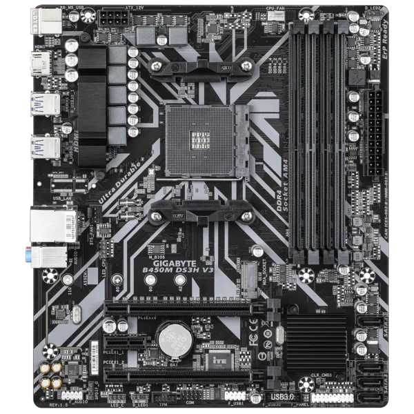 Gigabyte B450M DS3H V3 Motherboard - Image 2