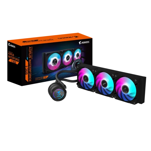 AORUS WATERFORCE II 360 (Black) Liquid Cooler - Image 2