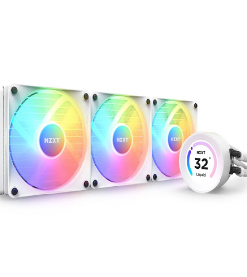 NZXT Kraken Elite 360 RGB White Liquid Cooler with LCD Display