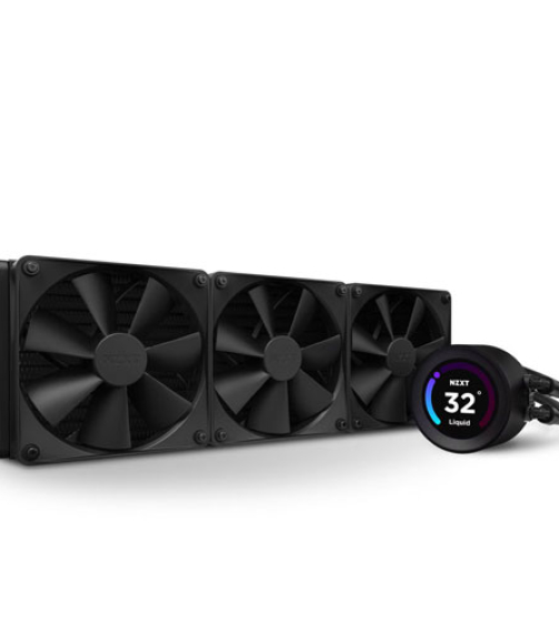 NZXT Kraken Elite 360 Black Liquid Cooler with LCD Display