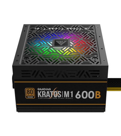 GAMDIAS KRATOS M1 600W ARGB 80 PLUS BRONZE PSU