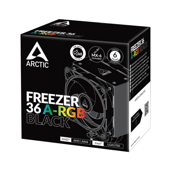 Arctic Freezer 36 A-RGB Black Air Cooler - Image 2