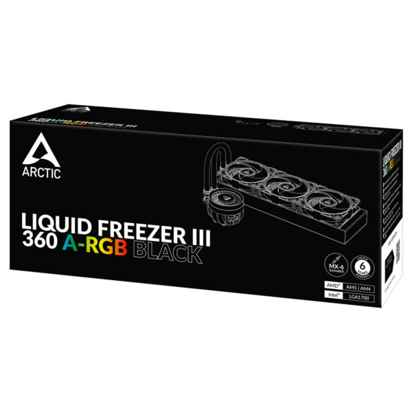 Arctic Liquid Freezer III 360 A-RGB Black Cooler - Image 2