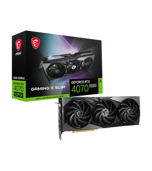 MSI Geforce RTX 4070 Super Gaming X 12GB GDDR6X SLIM Graphics Card