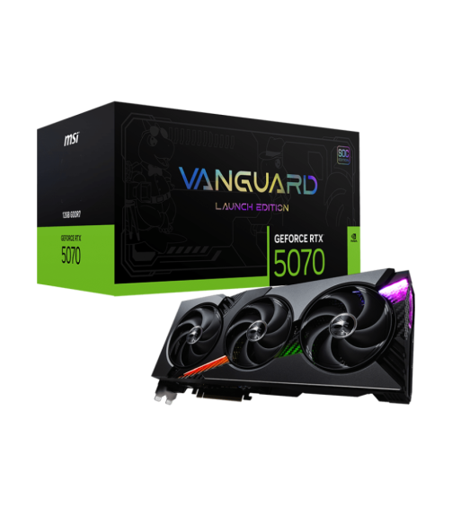 MSI Geforce RTX 5070 VANGUARD SOC LAUNCH Edition OC 12GB GDDR7X Graphics Card