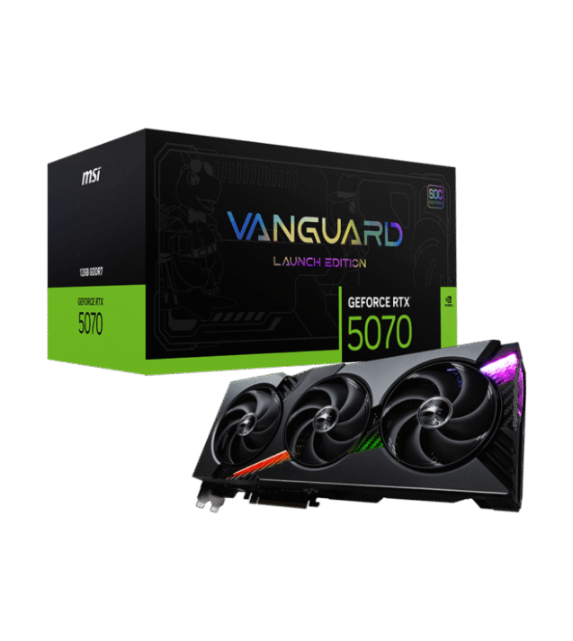 MSI Geforce RTX 5070 VANGUARD SOC LAUNCH Edition OC 12GB GDDR7X Graphics Card