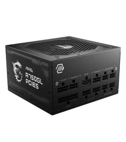 MSI MAG A750GL PCIE5 – 750 Watt 80 Plus Gold Certified Fully Modular Power Supply