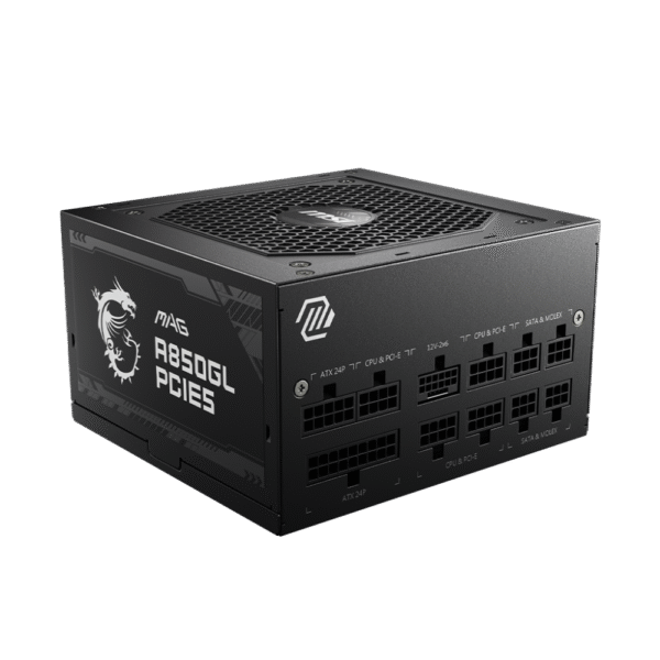 MSI MAG A850GL PCIE5 – 850 Watt 80 Plus Gold Certified Fully Modular Power Supply