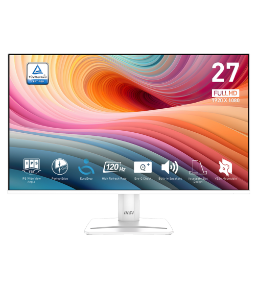 MSI PRO MP275W E2 27” FHD 120Hz IPS White Monitor