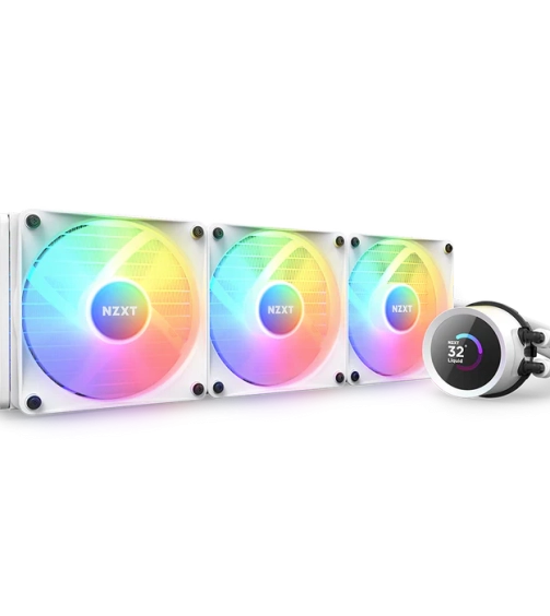 NZXT Kraken 360 RGB White Liquid Cooler with LCD Display