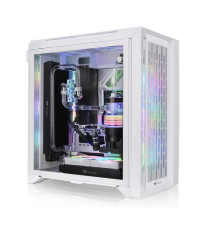THERMALTAKE CTE C700 TG ARGB MID-TOWER SNOW WHITE GAMING CASE (03 ARGB FANS)