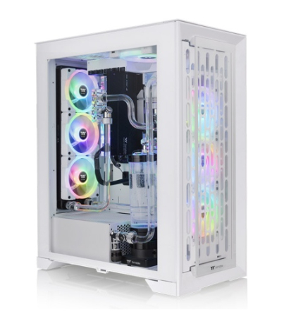THERMALTAKE CTE T500 TG ARGB FULL-TOWER SNOW WHITE GAMING CASE (03 ARGB FANS)