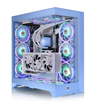 THERMALTAKE CTE E600 MX MID-TOWER HYDRANGEA BLUE CASE (WITH GEN 4 RISER CABLE)
