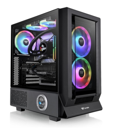 THERMALTAKE CERES 350 MX ARGB MID-TOWER BLACK CASE (02 ARGB 140MM FANS & 01 EXHAUST FAN)