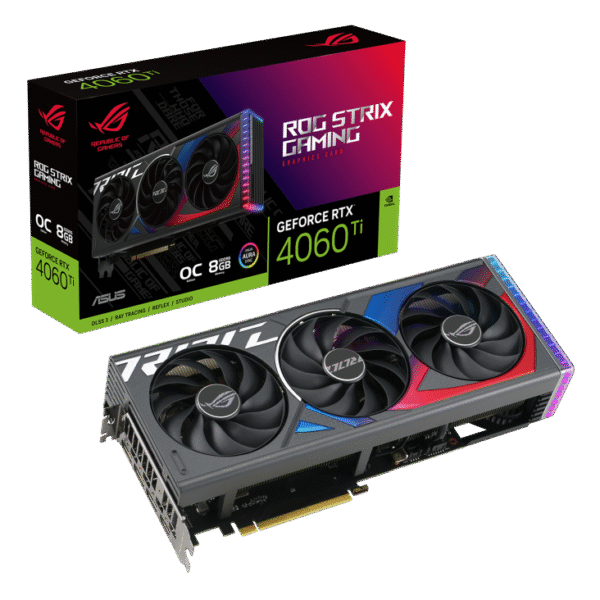 Asus ROG Strix GeForce RTX 4060 TI 8GB GDDR6X OC Graphics Card