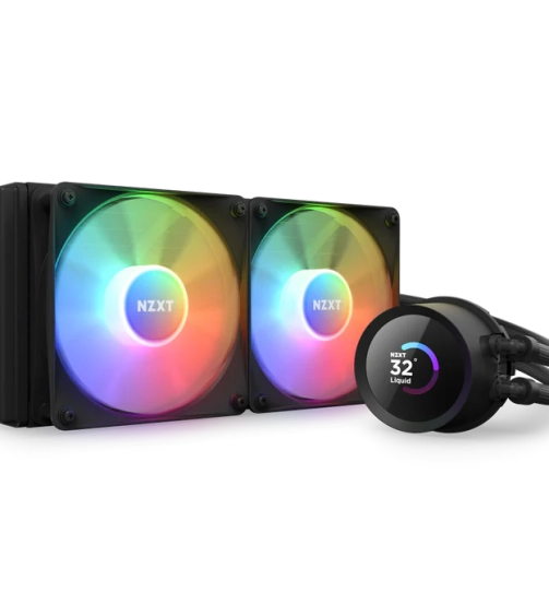 NZXT Kraken 240 RGB Black Liquid Cooler with LCD Display