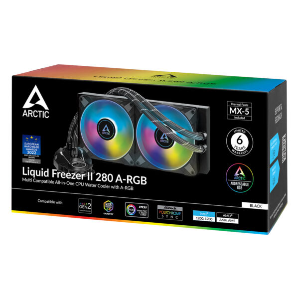Arctic Liquid Freezer II 280 A-RGB Liquid Cooler - Image 2