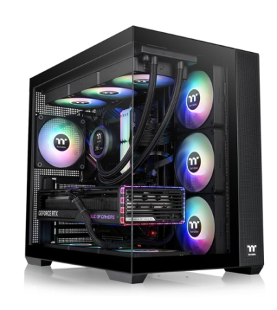 THERMALTAKE VIEW 380 TG ARGB MID-TOWER BLACK CASE (04 ARGB FANS)