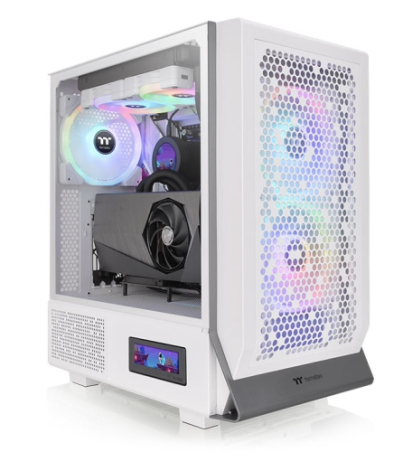 THERMALTAKE CERES 300 TG ARGB MID-TOWER WHITE GAMING (02 ARGB 140MM FANS & 01 EXHAUST FAN) CASE
