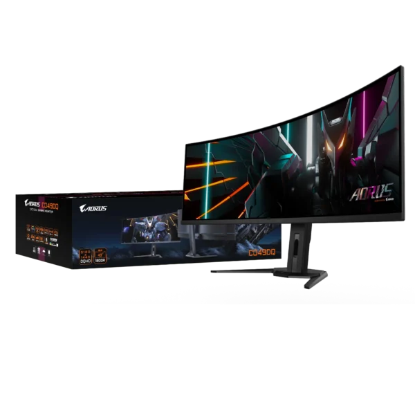 GIGABYTE AORUS CO49DQ EK 49" QD-OLED Curved Gaming Monitor - Image 2