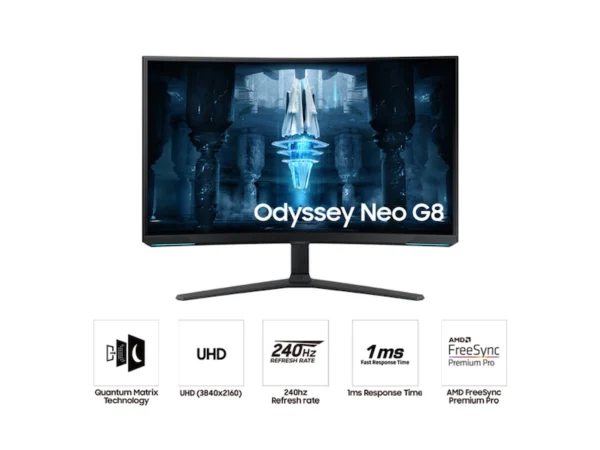 Samsung Odyssey Neo G8 32" 4K 240Hz Curved Gaming Monitor - Image 2