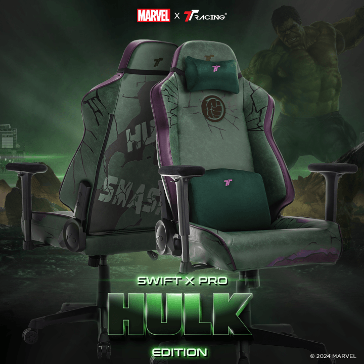 TTRACING Swift X Pro Gaming Chair – Hulk Edition - Image 4