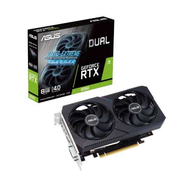 ASUS Dual GeForce RTX 3050 V2 8GB GDDR6 Graphics Card