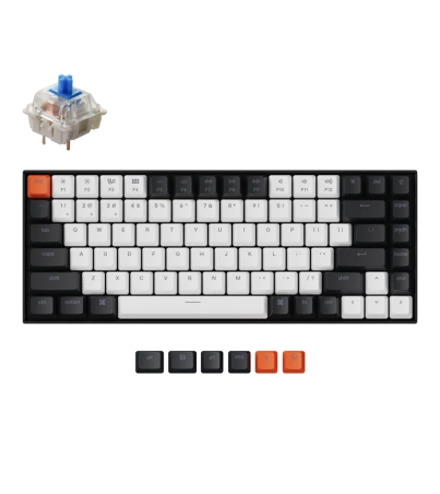Keychron K2 (Version 2) – RGB Backlight – Hot‑Swappable Gateron Blue Switches