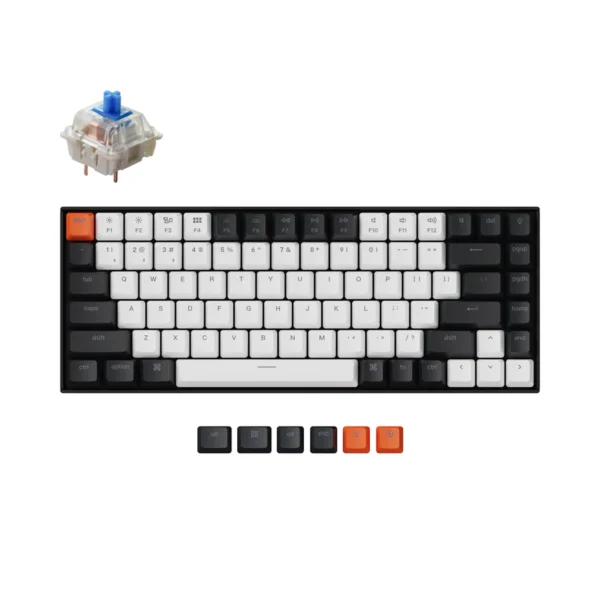 Keychron K2 (Version 2) – RGB Backlight – Hot‑Swappable Gateron Blue Switches