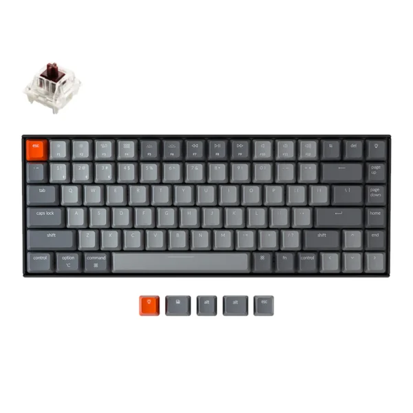 Keychron K2 (Version 2) – RGB Backlight – Gateron G Pro Brown Switches