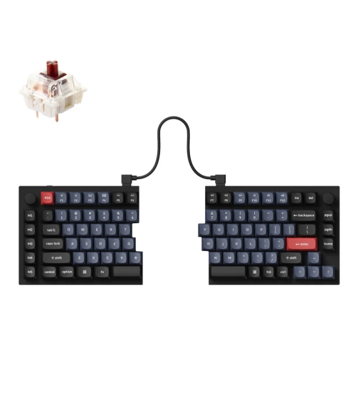 Keychron Q11 QMK Custom Mechanical Keyboard (G Pro Brown switches)