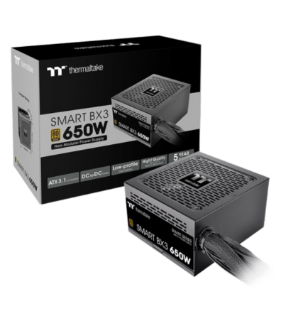 Thermaltake Smart BX3 650W 80 PLUS Bronze ATX 3.1 Non-Modular Power Supply