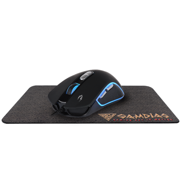 Gamdias ZEUS M3 RGB Gaming Mouse + NYX E1 Mousepad Combo - Image 2