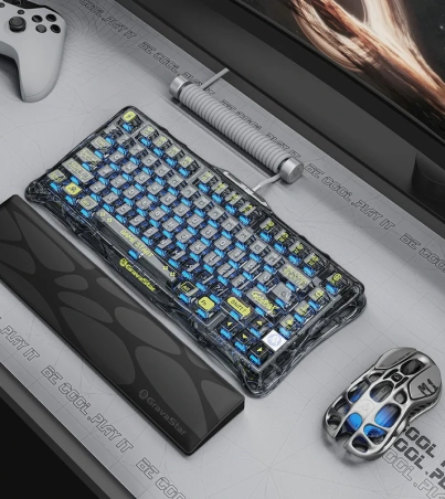 gravastar-Mercury-K1-Lite-Transparent-Black-gaming-keyboard-ergonomic-keyboard-backlit-keyboard-customizable-keyboard-durable-keyboard-hot-swap-keyboard-cool-design-keyboard