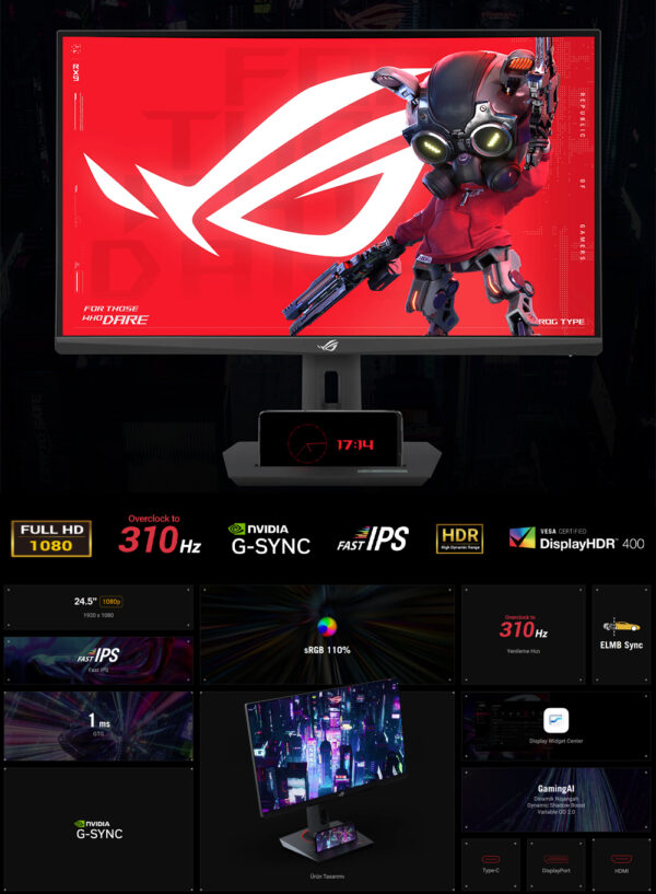 ASUS ROG Strix XG259CMS 24.5" Gaming Monitor - Image 8
