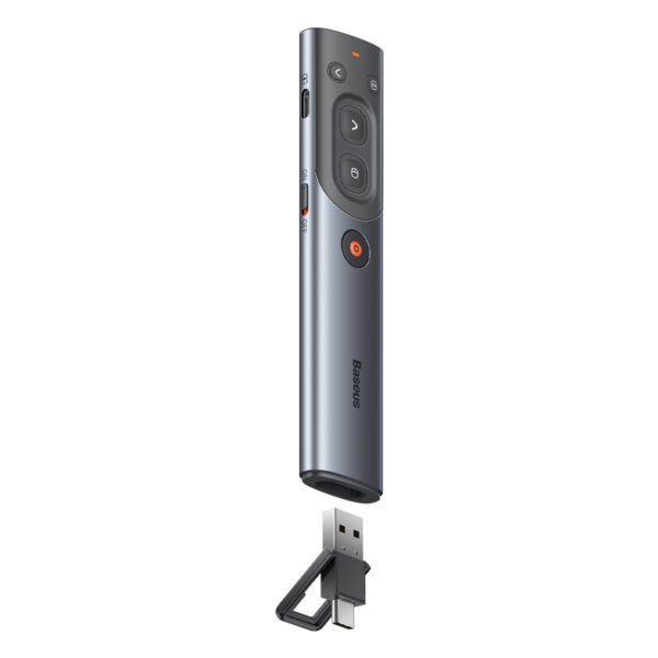 Baseus Orange Dot AI Wireless Presenter (Red Laser) (Charging) - Image 3