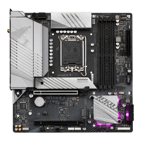Gigabyte B760M AORUS ELITE AX DDR4 Micro ATX Motherboard - Image 2