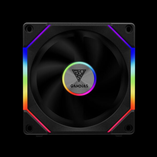 Gamdias AEOLUS P2-1203U 120mm ARGB Fan Pack With Controller - Image 2