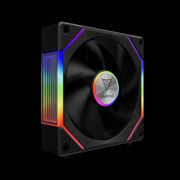 Gamdias AEOLUS P2-1203U 120mm ARGB Fan Pack With Controller - Image 4
