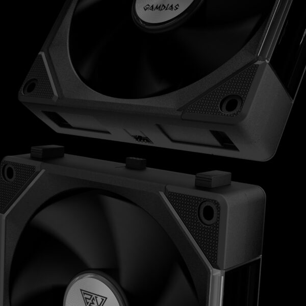 Gamdias AEOLUS P2-1203U 120mm ARGB Fan Pack With Controller - Image 8